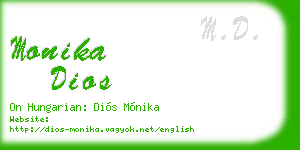 monika dios business card